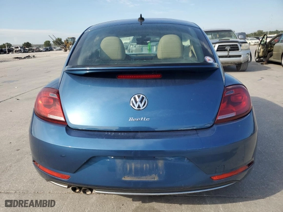 2019 Volkswagen Beetle SE with VIN 3VWJD7AT3KM719413, listed as a Copart auction lot 68978734 with 37,017 mi miles and Salvage Title. Bid and sale history available at carsss.com. Image 6.