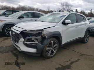 2021 Hyundai Kona Limited with VIN KM8K3CA53MU600159, listed as a Copart auction lot 51755675 with 93,004 mi miles and Salvage Title. Bid and sale history available at carsss.com. Image 1.