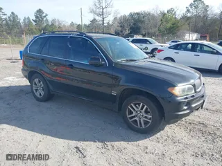 2005 BMW X5 4.4i with VIN 5UXFB53595LV18914, listed as a IAAI auction lot 41726135 with 174,170 mi miles. Bid and sale history available at carsss.com. Image 1.