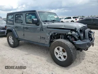 2022 Jeep Wrangler Unlimited Willys Sport with VIN 1C4HJXDMXNW158534, listed as a Copart auction lot 62179995 with 66,947 mi miles and Salvage title. Bid and sale history available at DreamBid. Image 4.