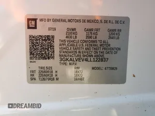 2020 GMC Terrain SLT с VIN 3GKALVEV4LL122837, выставлен на аукционе Copart как лот 52393535 с пробегом 114 110 миль миль и Списание • Salvage title. История ставок и продаж доступна на DreamBid. Изображение 15.