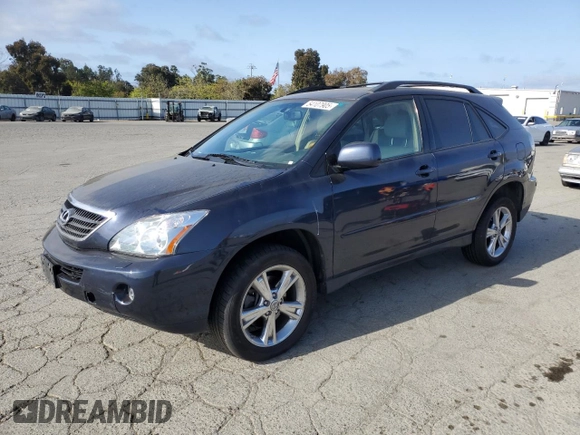 2007 Lexus RX 400h with VIN JTJGW31U572003410, listed as a Copart auction lot 54107905 with 216,972 mi miles and Clean Title. Bid and sale history available at DreamBid. Image 1.