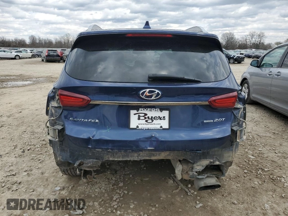 2020 Hyundai Santa Fe Limited with VIN 5NMS5CAA0LH289436, listed as a Copart auction lot 50420265 with 79,614 mi miles and Salvage Title. Bid and sale history available at carsss.com. Image 6.