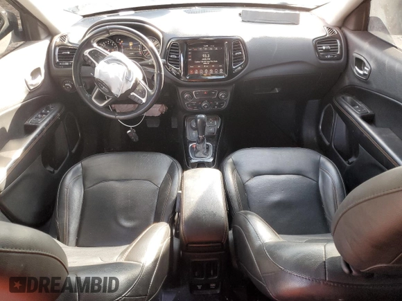 2020 Jeep Compass Limited with VIN 3C4NJDCB4LT221275, listed as a Copart auction lot 46360405 with 110,443 mi miles and Salvage Title. Bid and sale history available at carsss.com. Image 8.