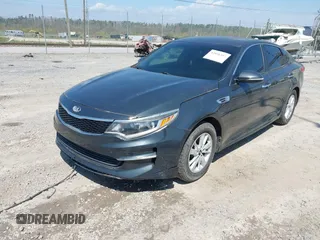 2016 Kia Optima LX with VIN 5XXGT4L36GG019499, listed as a IAAI auction lot 42036517 with 89,375 mi miles. Bid and sale history available at carsss.com. Image 2.