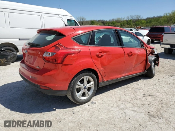 2013 Ford Focus SE with VIN 1FADP3K21DL182041, listed as a Copart auction lot 52100535 with 156,308 mi miles and Salvage Title. Bid and sale history available at carsss.com. Image 3.