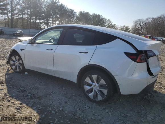 2021 Tesla Model Y Long Range with VIN 5YJYGDEE8MF070038, listed as a Copart auction lot 87686225 with 0 mi miles and Salvage Title. Bid and sale history available at carsss.com. Image 2.