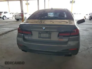 2021 BMW 5 Series 540i with VIN WBA53BJ0XMWX02771, listed as a Copart auction lot 45048705 with Not Provided miles and Salvage Title. Bid and sale history available at DreamBid. Image 6.