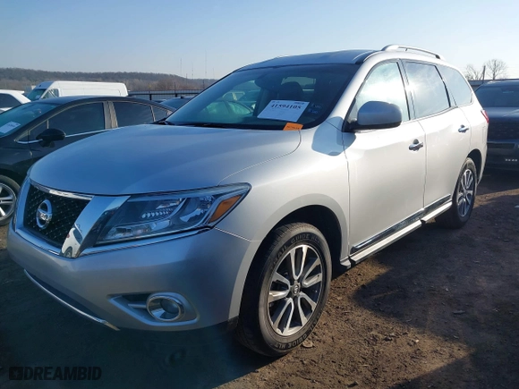2013 Nissan Pathfinder SL with VIN 5N1AR2MN5DC634089, listed as a IAAI auction lot 41594105 with 112,345 mi miles. Bid and sale history available at carsss.com. Image 19.