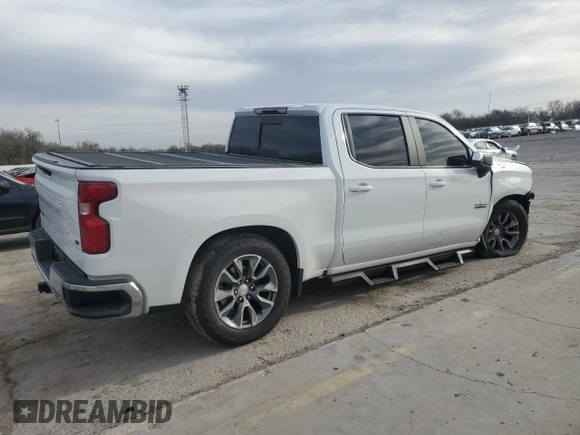 2021 Chevrolet Silverado 1500 LT with VIN 1GCUYDED5MZ142388, listed as a Copart auction lot 49626535 with 49,952 mi miles and Salvage Title. Bid and sale history available at DreamBid. Image 3.