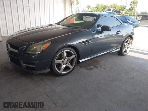2012 Mercedes-Benz SLK 250 with VIN WDDPK4HA4CF036956, listed as a IAAI auction lot 42382830 with 89,369 mi miles and . Bid and sale history available at DreamBid. Image 2.