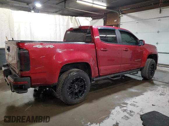 2021 Chevrolet Colorado 4WD Work Truck with VIN 1GCGTBEN9M1142692, listed as a Copart auction lot 51761695 with 75,374 mi miles and Salvage title. Bid and sale history available at DreamBid. Image 3.