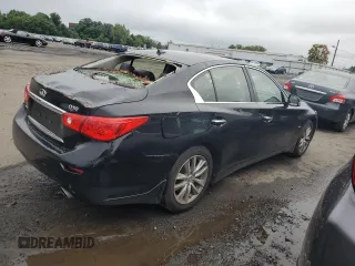 2017 Infiniti Q50 2.0t Sport with VIN JN1CV7ARXHM681506, listed as a Copart auction lot 66861994 with 97,493 mi miles and Salvage Title. Bid and sale history available at carsss.com. Image 3.