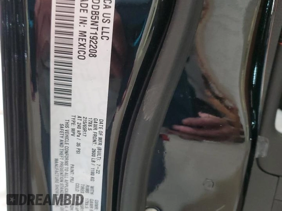 2022 Jeep Compass Trailhawk с VIN 3C4NJDDB5NT192208, выставлен на аукционе Copart как лот 55771715 с пробегом 30 291 миль миль и Списание • Salvage title. История ставок и продаж доступна на DreamBid. Изображение 14.