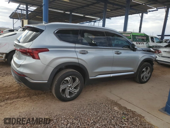 2022 Hyundai Santa Fe SEL with VIN 5NMS2DAJ8NH450990, listed as a Copart auction lot 48515085 with 49,737 mi miles and Salvage Title. Bid and sale history available at carsss.com. Image 3.