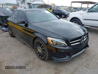 2018 Mercedes-Benz C with VIN WDDWF4JB7JR419997, listed as a IAAI auction lot 41915307 with 77,737 mi miles. Bid and sale history available at carsss.com. Image 1.