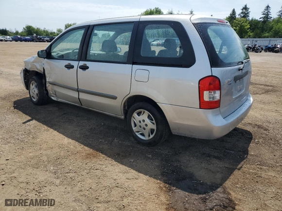 2001 Mazda MPV DX with VIN JM3LW28G710175928, listed as a Copart auction lot 60869414 with 153,080 mi miles and Salvage Title. Bid and sale history available at carsss.com. Image 2.