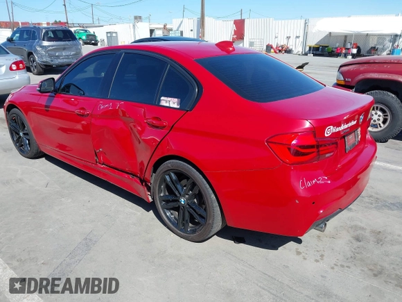 2016 BMW 3 Series with VIN WBA8F1C59GK438901, listed as a IAAI auction lot 41940197 with 99,755 mi miles and . Bid and sale history available at DreamBid. Image 3.