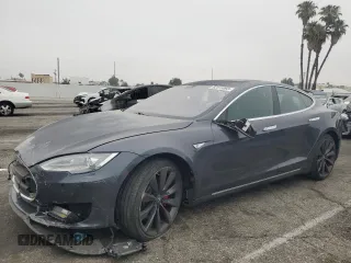2014 Tesla Model S 60 with VIN 5YJSA1H10EFP60690, listed as a Copart auction lot 62515065 with 57,864 mi miles and Clean title. Bid and sale history available at DreamBid. Image 1.