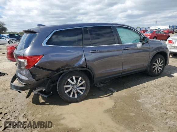 2021 Honda Pilot EX-L z VIN 5FNYF6H58MB052178, wystawiony jako Copart lot #46274875 z przebiegiem 52 104 mil mil oraz Nie do naprawy • Non repairable. Historia ofert i sprzedaży dostępna na DreamBid. Obrazek 3.
