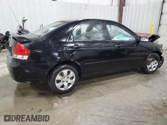2009 Kia Spectra LX z VIN KNAFE221295625557, wystawiony jako Copart lot #89319855 z przebiegiem Nie podano mil oraz Nie do naprawy • Non repairable. Historia ofert i sprzedaży dostępna na DreamBid. Obrazek 3.