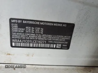 2020 BMW 4 Series 430i с VIN WBA4J1C01LCE16271, выставлен на аукционе Copart как лот 47751715 с пробегом 135 786 миль миль и Чистый • Clean title. История ставок и продаж доступна на DreamBid. Изображение 12.