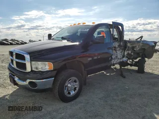 2005 Dodge Ram 3500 SLT with VIN 3D7LS38C45G793674, listed as a Copart auction lot 59885674 with 0 mi miles and Salvage Title. Bid and sale history available at carsss.com. Image 1.