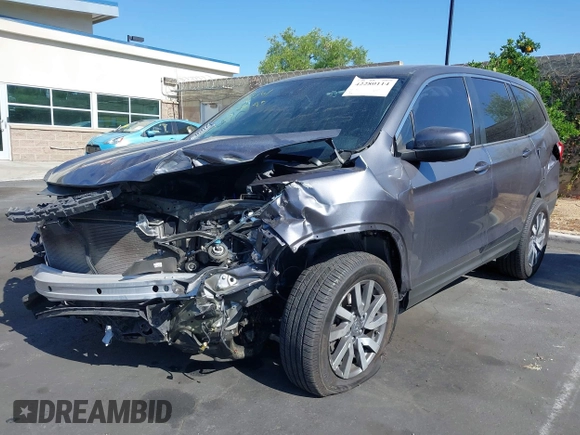 2021 Honda Pilot EX with VIN 5FNYF5H35MB036402, listed as a IAAI auction lot 42280114 with Not provided miles and . Bid and sale history available at DreamBid. Image 2.
