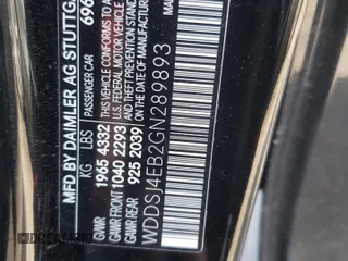 2016 Mercedes-Benz CLA 250 with VIN WDDSJ4EB2GN289893, listed as a Copart auction lot 42126474 with 57,109 mi miles and . Bid and sale history available at DreamBid. Image 12.