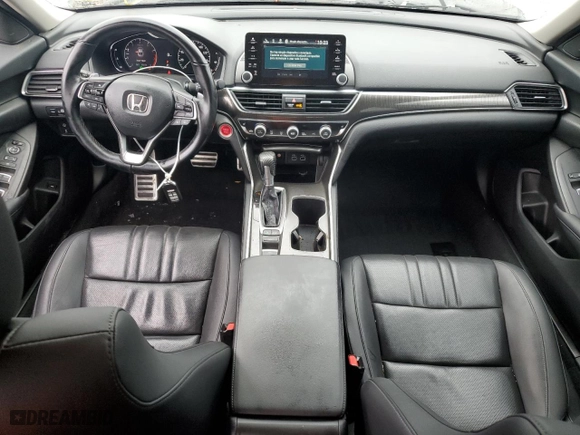 2022 Honda Accord Sedan Sport SE with VIN 1HGCV1F49NA044287, listed as a Copart auction lot 84076624 with 18,257 mi miles and Salvage Title. Bid and sale history available at carsss.com. Image 8.