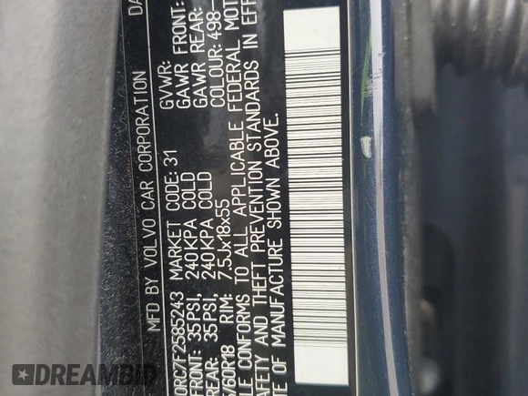 2015 Volvo XC60 z VIN YV4940RC7F2585243, wystawiony jako Copart lot #41456855 z przebiegiem 127 668 mil mil oraz Czysty tytuł • Clean title. Historia ofert i sprzedaży dostępna na DreamBid. Obrazek 13.