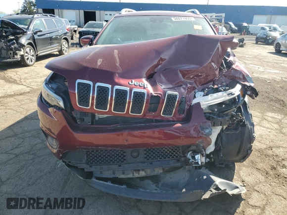2021 Jeep Cherokee Latitude Lux with VIN 1C4PJMMX3MD232777, listed as a Copart auction lot 56071955 with 56,594 mi miles and Salvage title. Bid and sale history available at DreamBid. Image 5.