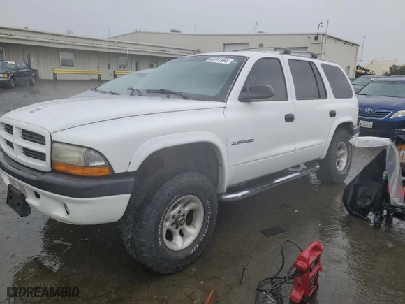 2001 Dodge Durango with VIN 1B4HS28N31F580350, listed as a Copart auction lot 45201995 with 0 mi miles and Salvage Title. Bid and sale history available at carsss.com. Image 1.