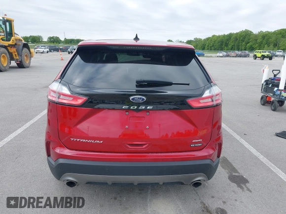 2021 Ford Edge Titanium with VIN 2FMPK4K91MBA16896, listed as a IAAI auction lot 42334583 with 37,508 mi miles and . Bid and sale history available at DreamBid. Image 17.