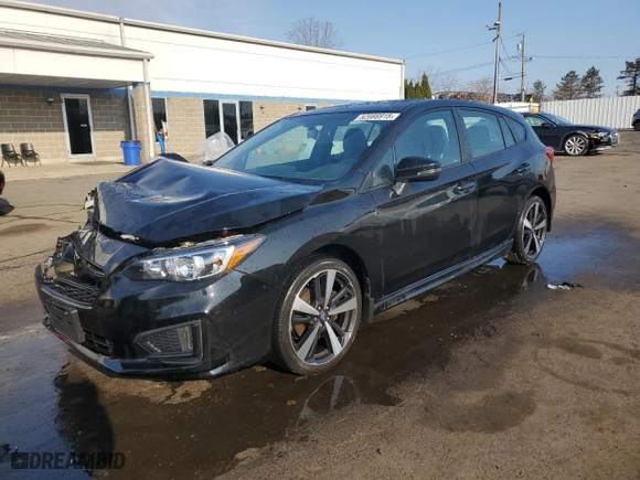 2019 Subaru Impreza Sport with VIN 4S3GTAM64K3730991, listed as a Copart auction lot 52086915 with 45,828 mi miles and Salvage Title. Bid and sale history available at carsss.com. Image 1.