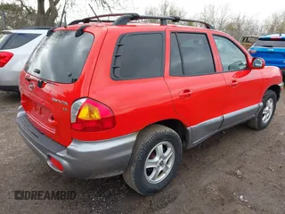 2004 Hyundai Santa Fe GLS with VIN KM8SC13D34U826307, listed as a IAAI auction lot 42151693 with 143,153 mi miles and . Bid and sale history available at DreamBid. Image 4.