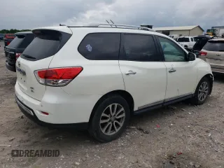 2015 Nissan Pathfinder S z VIN 5N1AR2MM3FC628561, wystawiony jako Copart lot #55579685 z przebiegiem 259 146 mil mil oraz Czysty tytuł • Clean title. Historia ofert i sprzedaży dostępna na DreamBid. Obrazek 3.