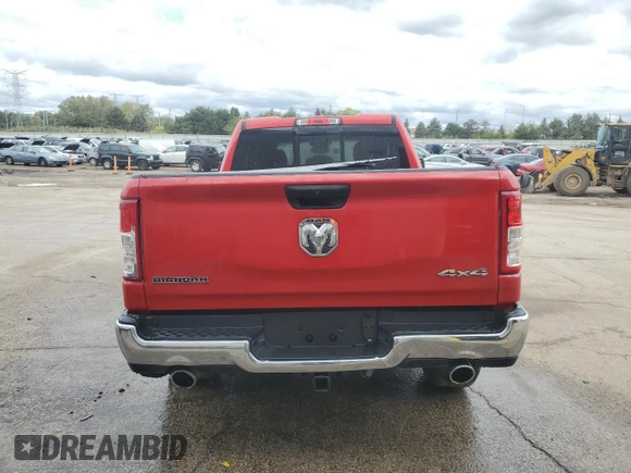 2023 Ram 1500 Big Horn with VIN 1C6SRFBTXPN535513, listed as a Copart auction lot 67712654 with 41,251 mi miles and Salvage Title. Bid and sale history available at carsss.com. Image 6.