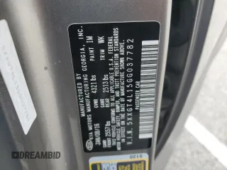 2016 Kia Optima LX Turbo with VIN 5XXGT4L15GG037782, listed as a Copart auction lot 43381115 with 109,015 mi miles and Salvage Title. Bid and sale history available at carsss.com. Image 14.
