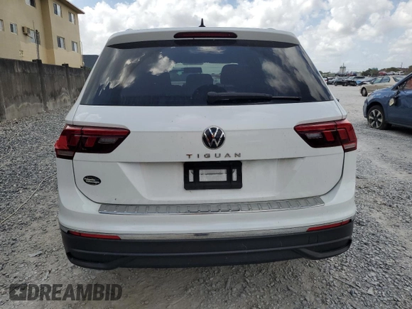 2022 Volkswagen Tiguan S with VIN 3VV1B7AX5NM143020, listed as a Copart auction lot 51576675 with Not provided miles and Non repairable. Bid and sale history available at DreamBid. Image 6.