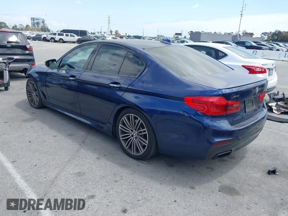 2018 BMW 5 Series M550i xDrive with VIN WBAJB9C59JB049436, listed as a IAAI auction lot 42126762 with 126,684 mi miles and . Bid and sale history available at DreamBid. Image 3.