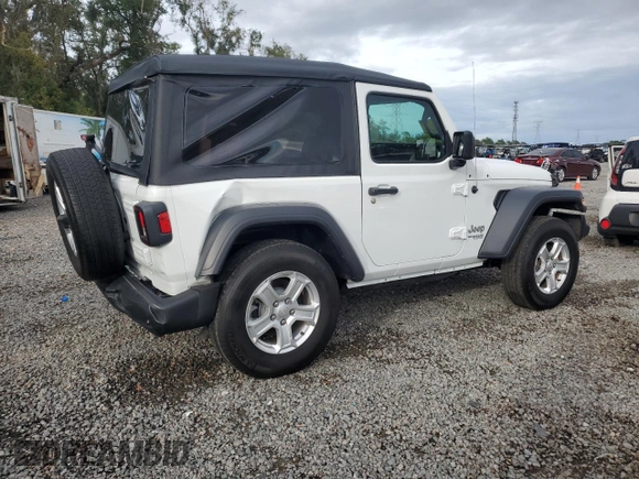 2020 Jeep Wrangler Sport with VIN 1C4GJXAG4LW210506, listed as a Copart auction lot 81745024 with 28,863 mi miles and Salvage title. Bid and sale history available at DreamBid. Image 3.