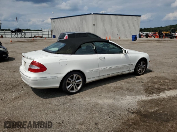 2006 Mercedes-Benz CLK-Class 3.5L with VIN WDBTK56H56F178542, listed as a Copart auction lot 67476684 with 126,404 mi miles and Salvage Title. Bid and sale history available at carsss.com. Image 3.