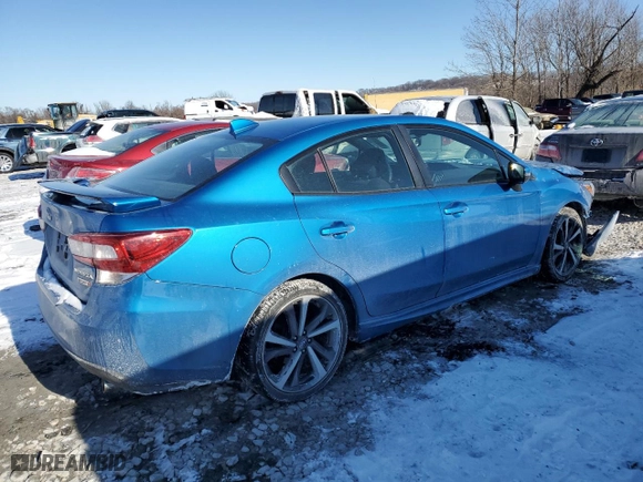 2020 Subaru Impreza Sport with VIN 4S3GKAM61L3614152, listed as a Copart auction lot 46059815 with 51,780 mi miles and Salvage Title. Bid and sale history available at carsss.com. Image 3.