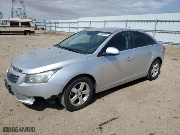 2014 Chevrolet Cruze 1LT with VIN 1G1PC5SB5E7102063, listed as a Copart auction lot 53755305 with 160,165 mi miles and Clean Title. Bid and sale history available at carsss.com. Image 1.
