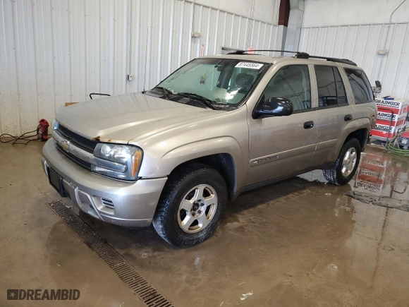 2002 Chevrolet TrailBlazer LTZ with VIN 1GNDT13S422504089, listed as a Copart auction lot 87445564 with NaN miles and Non Repairable. Bid and sale history available at carsss.com. Image 1.