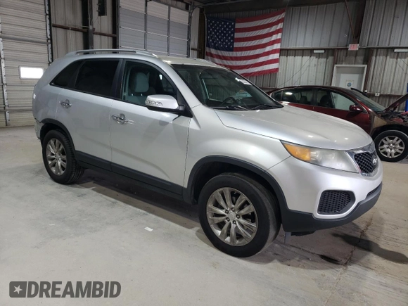 2011 Kia Sorento LX with VIN 5XYKT4A2XBG047542, listed as a Copart auction lot 50230175 with 176,881 mi miles and Salvage Title. Bid and sale history available at DreamBid. Image 4.
