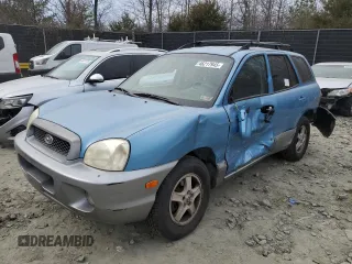2003 Hyundai Santa Fe GLS with VIN KM8SC73D53U525667, listed as a Copart auction lot 46217945 with 160,469 mi miles and Salvage Title. Bid and sale history available at carsss.com. Image 1.