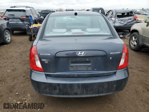2010 Hyundai Accent GLS with VIN KMHCN4AC4AU526961, listed as a Copart auction lot 48380535 with 105,848 mi miles and Salvage Title. Bid and sale history available at carsss.com. Image 6.