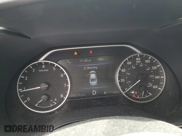 2017 Nissan Maxima SV with VIN 1N4AA6AP2HC443623, listed as a Copart auction lot 59746335 with 168,214 mi miles and Salvage title. Bid and sale history available at DreamBid. Image 9.